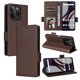 thumbnail image 2 of Funda Cartera para BLU G54 Tapa Flip con Ranuras y Soporte Marrón, 2 of 5