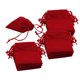 thumbnail image 2 of 50 piezas de cordón de terciopelo bolso bolsa de regalo de la boda favor bolsa de joyería rojo, 2 of 3