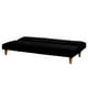 thumbnail image 3 of Futon Turin Tela Velvet Negro, 3 of 3