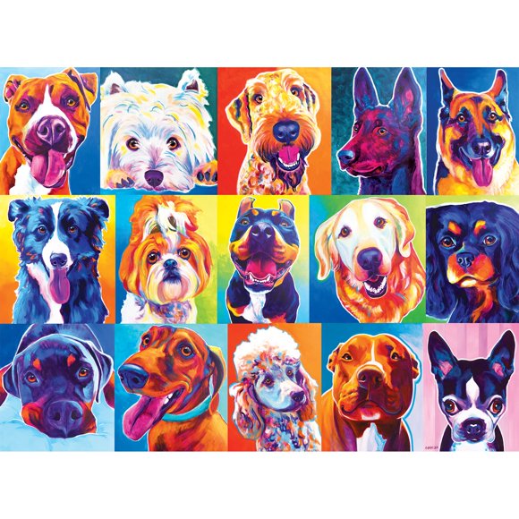 Rompecabezas RoseArt Puzzle Collector Happy Dawgs 1000 piezas