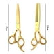 thumbnail image 2 of Tijeras para cortar el cabello, 10 piezas de tijeras profesionales para el cabello con tijeras de entresacar, peine, capa y clip, 2 of 5