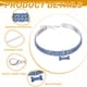 thumbnail image 3 of Collar de Gato con Diamantes de Imitación Uxcell, Collares Básicos para Perros Ajustables Brillantes con 3 Filas de Collares para Perros con Colgante de Hueso (8-10 Pulgadas, Azul), 3 of 7