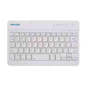Philco - Mini Teclado Bluetooth 7 Recargable Blanco Bk-701