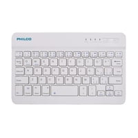 Philco - Mini Teclado Bluetooth 7 Recargable Blanco Bk-701