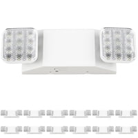 Sunco Lighting - Luces De Emergencia Sunco, Paquete De 12 Unidades, Led, Batería De Respaldo De 90 Minutos