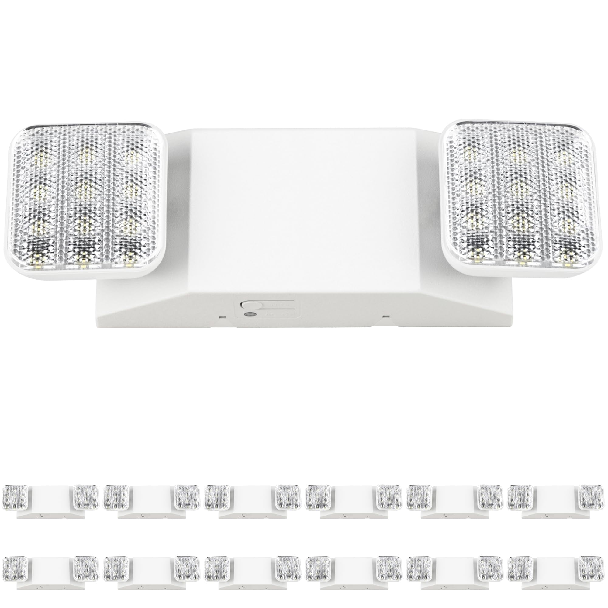 Sunco Lighting - Luces De Emergencia Sunco, Paquete De 12 Unidades, Led, Batería De Respaldo De 90 Minutos