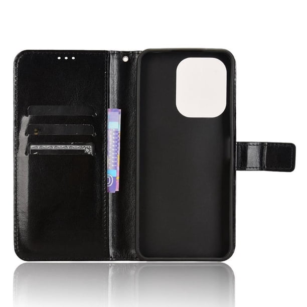 Funda tipo libro para Xiaomi Redmi Note 13R 5G, cartera todo‑en‑uno, funda multifuncional con tarjetero y correa de muñeca desmontable