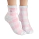 thumbnail image 4 of Pack doble de calcetines Earth Therapeutics Aloe a cuadros rosas, 2 pares, 4 of 4