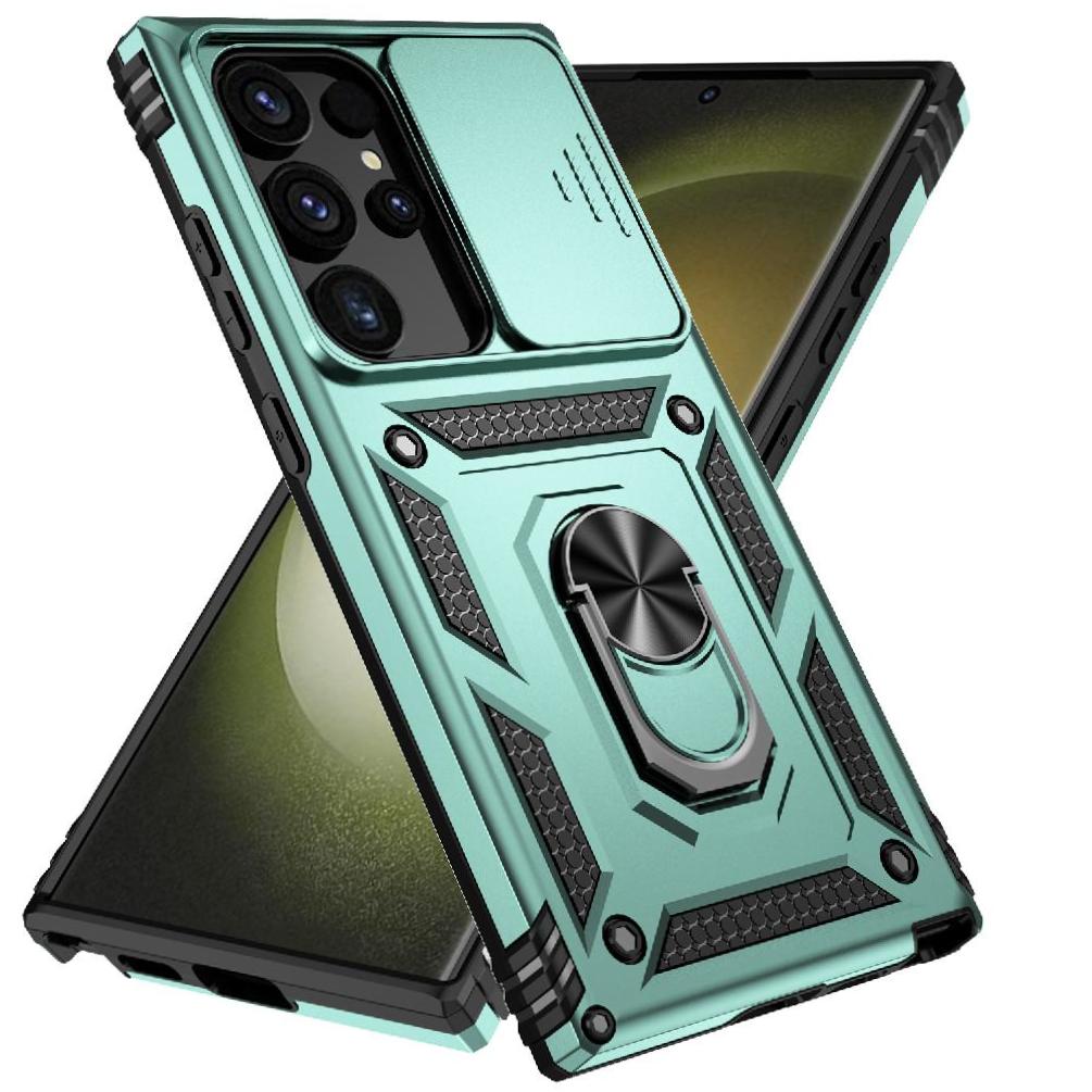 Estuche Gangxun Para Samsung Galaxy S24 Ultra, Soporte Giratorio 360°, Estilo Mecánico Y Magnético