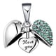 thumbnail image 5 of Dangle Pendant Charms Beads S925 Heart DIY Jewelry Regalos Para Papá Mamá Verde, 5 of 5