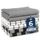 thumbnail image 1 of Toalla LANE LINEN 46x71 cm, pack de 6, negro, algodón, 1 of 9