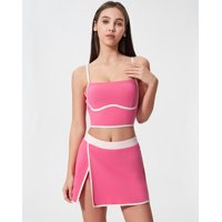 Flix Spa - Conjunto Deportivo Mujer Top Y Falda Short Premium