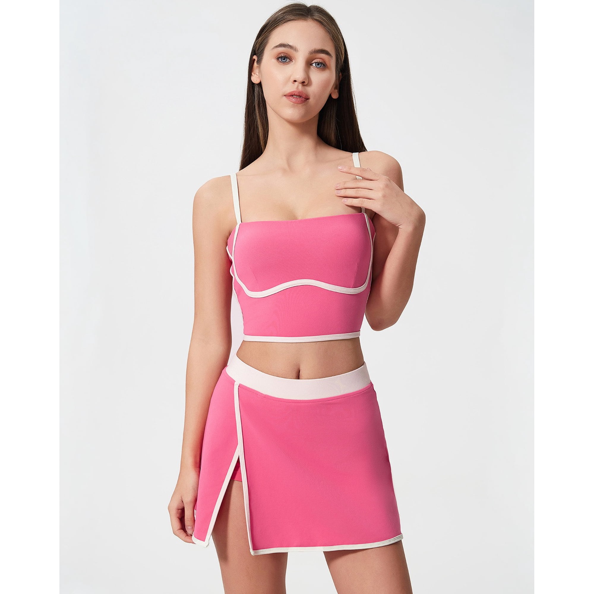 Flix Spa - Conjunto Deportivo Mujer Top Y Falda Short Premium