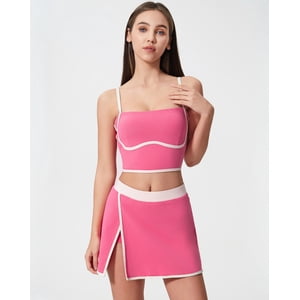 Flix Spa - Conjunto Deportivo Mujer Top Y Falda Short Premium