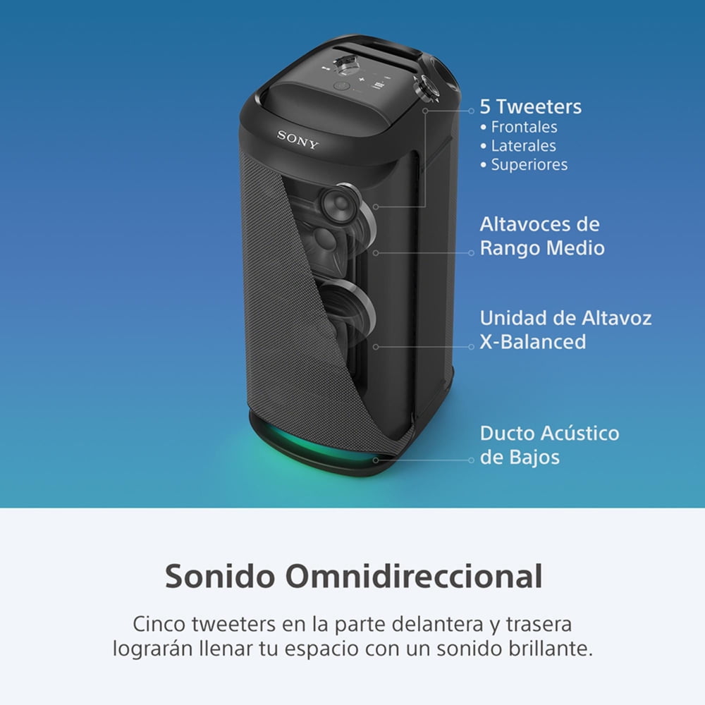 Sony SRS-XV800 Negro, foto 11