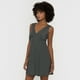thumbnail image 3 of Vestido Mujer Corto Cuello V Print Punto Negro Corona, 3 of 5