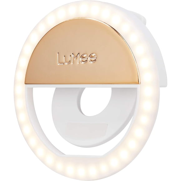Anillo LED Clip Light LuMee Studio para ordenadores portátiles y teléfonos inteligentes, color dorado