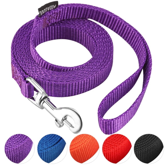 Correa AMAGOOD 1,8 m Morada 5/8 pulg. para perro y cachorro