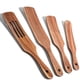 thumbnail image 1 of Set de utensilios de cocina de madera de acacia natural de Spurtle TEZZ, 4 unidades, 1 of 9