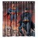 thumbnail image 1 of Cortina de ducha de Superman y Batman, juego de cortina de baño con ganchos, tamaño 66 x 72 pulgadas, 1 of 3