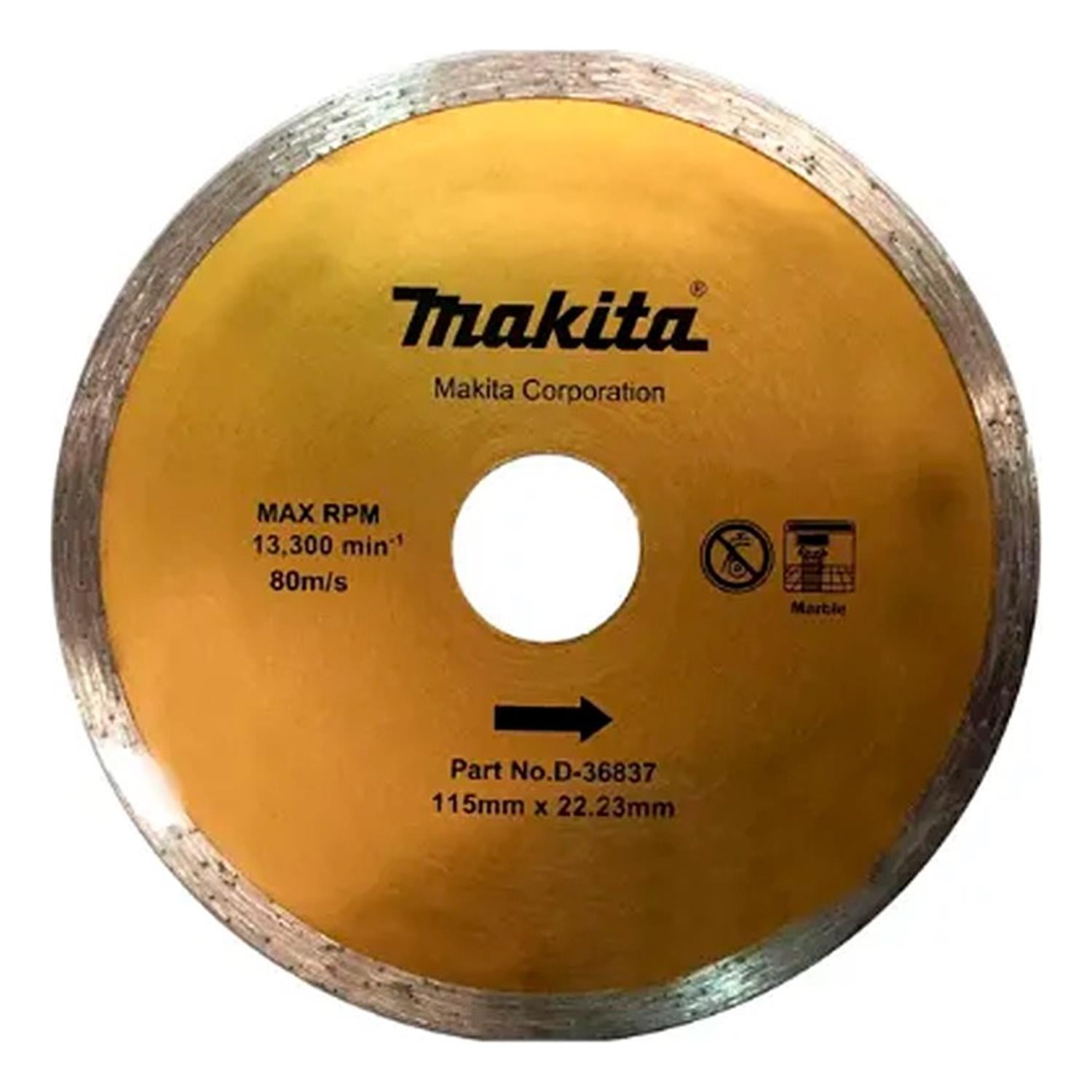 Disco Diamantado 115mm X 22.23mm. Borde Cont. Makita D-36837
