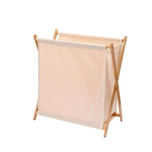 Importadora Usa - Cesto Plegable Para Ropa De Bambú Beige