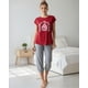 thumbnail image 1 of Pijama Mujer Algodón Estampado Snake rojo M, 1 of 7