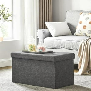 Pandalino - Banqueta Baul Takoma Gris | Plegable Con Almacenaje