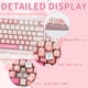 thumbnail image 3 of Keycaps COOMICKEY 134 teclas PBT rosa melocotón MX Switch, 3 of 7
