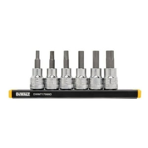 Juego De Enchufes Dewalt Dwmt17000 3/8 Drive Hexagonal Sae 6 Piezas