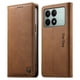 thumbnail image 1 of Funda Billetera de Cuero para [Xiaomi POCO X6 Pro], Bloqueo RFID, Tarjetas y Soporte Marrón, 1 of 5