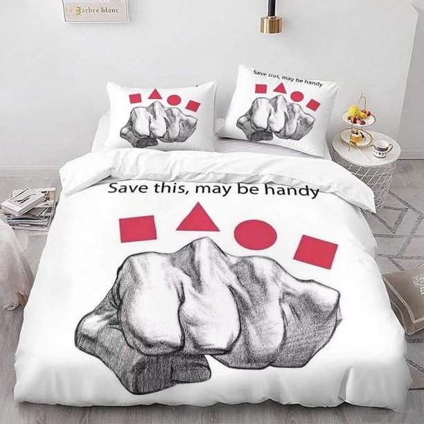 Save or Useful Themed Bedding Set Soft and Comfortable for All Seasons Ideal for Home and Bedroom Use