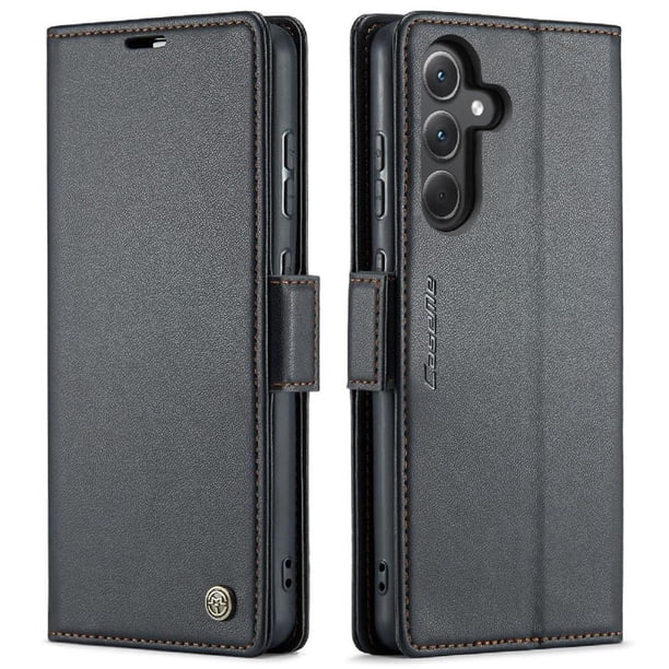 CaseMe tipo cartera Samsung Galaxy A35 5G con cierre magnético, RFID, tarjetero, soporte, carga inalámbrica