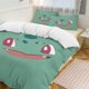 thumbnail image 1 of Bulbasaur Bed Duvet Cover Funny Anime Cartoon Bedding Sets Lightweight 3 Piece Comforter Sets, 1 of 5