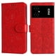 thumbnail image 1 of Funda tipo cartera FOXDOCK para Xiaomi Poco M4 5G , diseño girasol en relieve, cuero PU, cierre magnético, soporte y tarjetero, 1 of 5