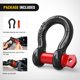 thumbnail image 4 of Shackle Kit Nilight, paquete de 4 unidades, capacidad de 2 toneladas, para coches, negro y rojo, 4 of 8