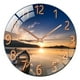 thumbnail image 4 of Atardecer Silencioso De La Decoración Del Dormitorio Del Reloj De Pared Del Cuarzo Del Vidrio Templado, 4 of 5