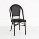 thumbnail image 1 of Silla Bistro Parisina Textileno - Negro, 1 of 7
