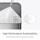 thumbnail image 4 of Bolsas de basura simplehuman Code S 16 L blancas, paquete de 100, 4 of 5