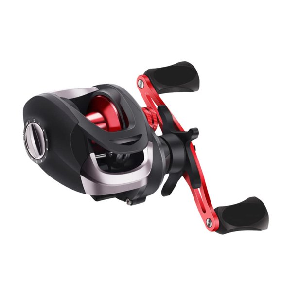 Carrete de pesca TEQIN 7.2:1 Relación de engranajes, 10 kg de arrastre, para mano izquierda