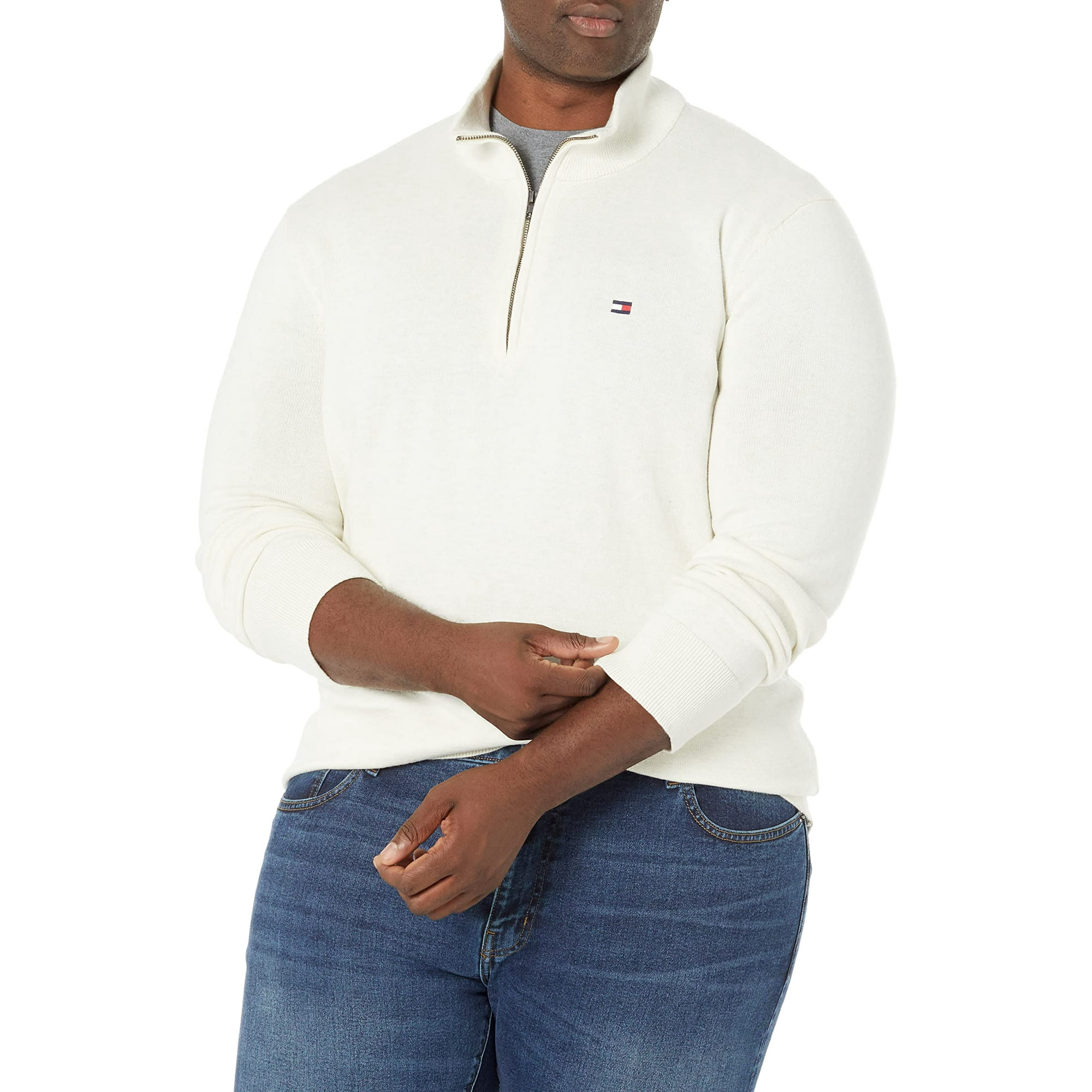 Jersey Tommy Hilfiger De Algodón Para Hombre, Talla Grande Y Alta, 2xl