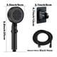 thumbnail image 4 of 1pc Shower Head, 5 Modes, Water Saving Adjustable High Pressure Shower Head, One-Key Stop Water Massage Eco Shower Head For Bathroom Accessories (Black), 4 of 4