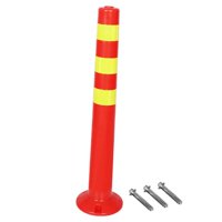 Ioensy - Poste De Barrera De Estacionamiento Con Bolardo Reflectante Para Entrada De Vehículos, Estilo D 68 Cm