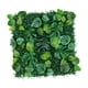 thumbnail image 4 of Panel de Pared de Césped Artificial de 19" X 19", Panel de Pared de Seto, Cerca de Privacidad, Fondo de Vegetación, Decoración de Pared para Bodas, Fe Estilo B, 4 of 5