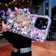 thumbnail image 3 of Funda MOSEZA iPhone 14 Brillo con Purpurina, Strass y Botella de Perfume, 3 of 7