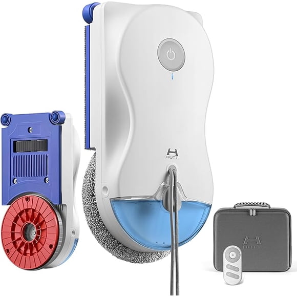 Hutt R10 Robot Limpiacristales con Sistema de Limpieza Híbrido Húmedo/Seco, 7000 Pa