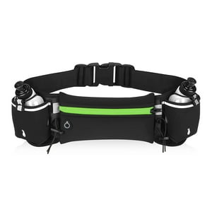 Frc - Banano Cinturón De Hidratación Con 2 Cantimploras Verde Fluor