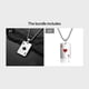 thumbnail image 1 of Stylish Hip-hop Spades Poker Playing Card Chain Necklace - Perfect for Showing Your Love of the Game, 1 of 5