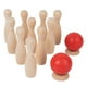 thumbnail image 4 of Juego De Bolos De Madera, Juguetes De Bolos, Aprendizaje Temprano Para Bebés, Niños Pequeños, Jardín De Césped, 4 of 4