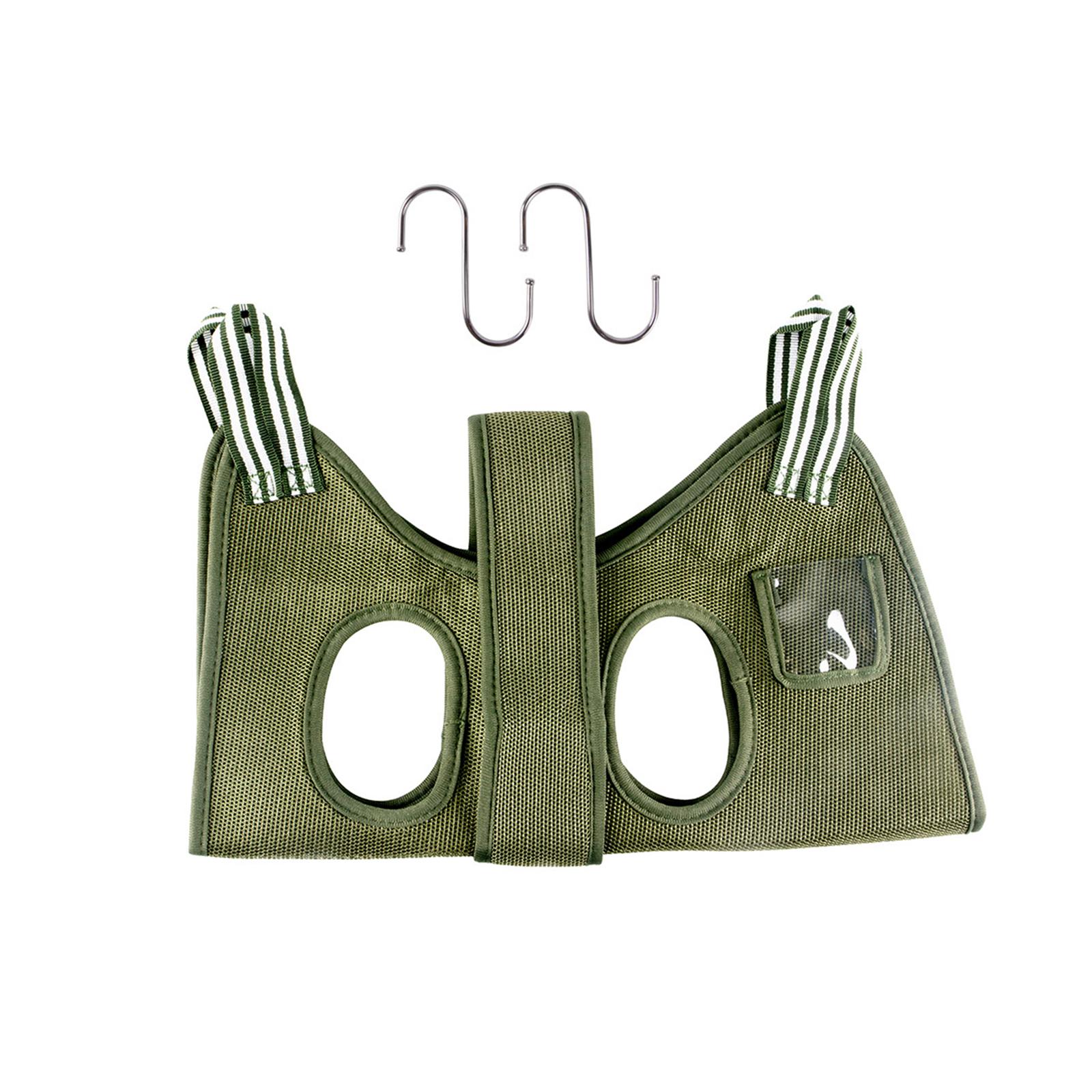 Ioensy - Bolsa De Sujeción Para Perros Soporte Para Cachorros Peluquería Canina Hamaca Arnés Cuidado De Garras De Belleza L Verde